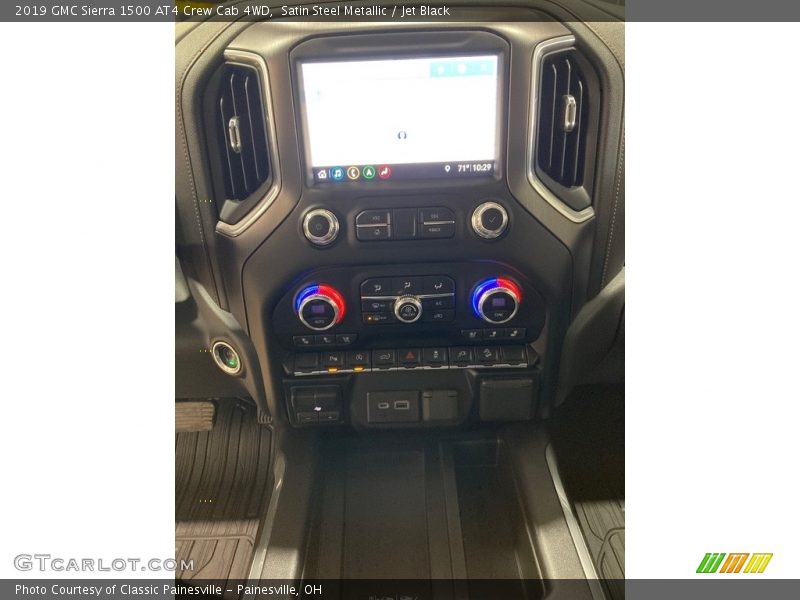 Satin Steel Metallic / Jet Black 2019 GMC Sierra 1500 AT4 Crew Cab 4WD