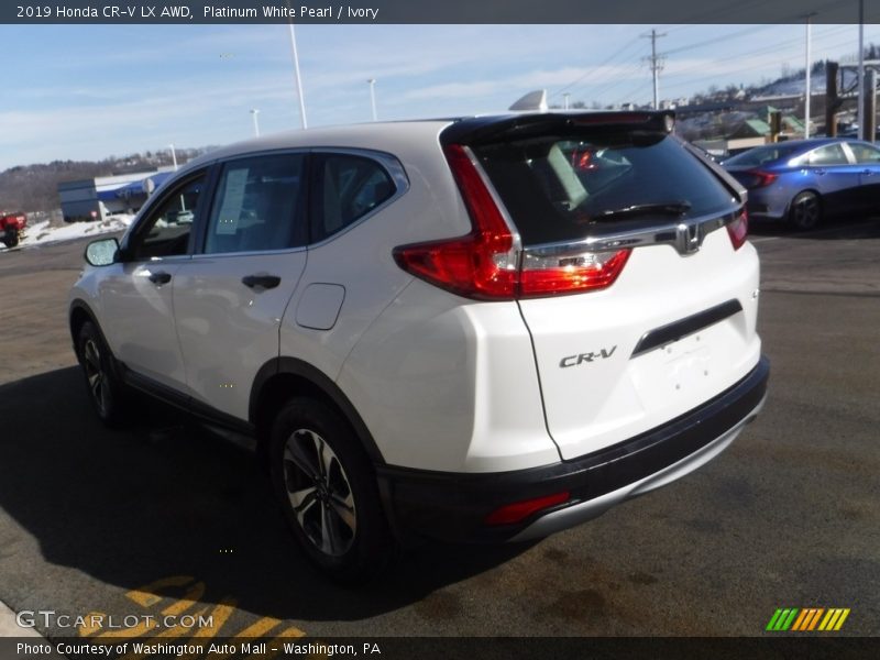 Platinum White Pearl / Ivory 2019 Honda CR-V LX AWD