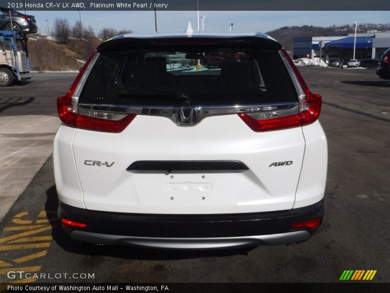 Platinum White Pearl / Ivory 2019 Honda CR-V LX AWD