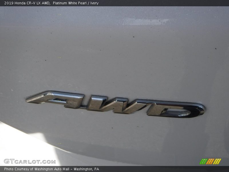 Platinum White Pearl / Ivory 2019 Honda CR-V LX AWD