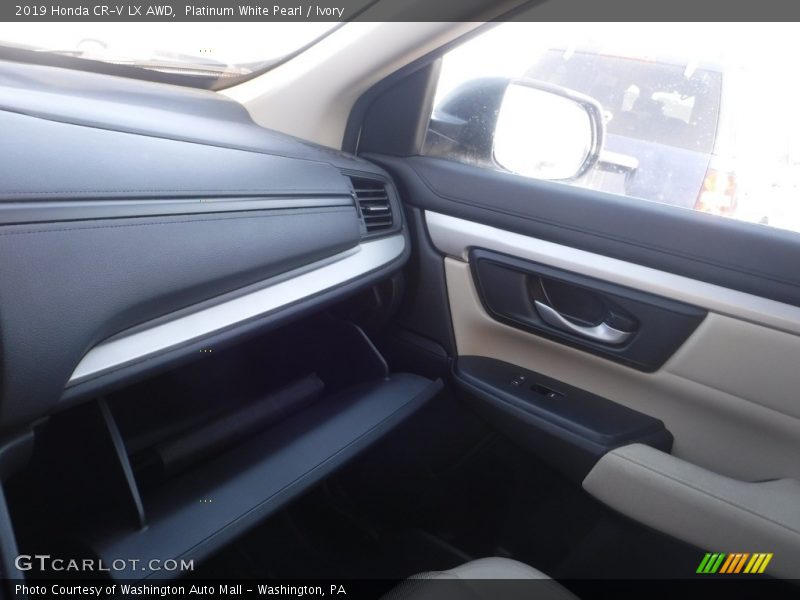 Platinum White Pearl / Ivory 2019 Honda CR-V LX AWD