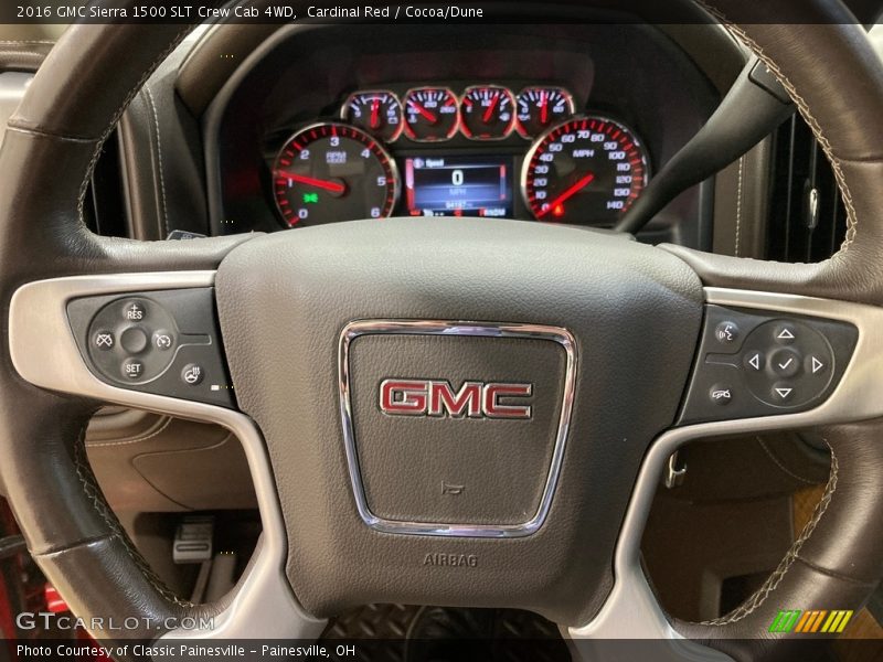 Cardinal Red / Cocoa/Dune 2016 GMC Sierra 1500 SLT Crew Cab 4WD
