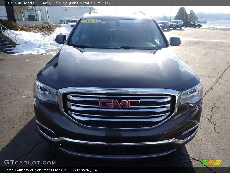 Smokey Quartz Metallic / Jet Black 2019 GMC Acadia SLE AWD