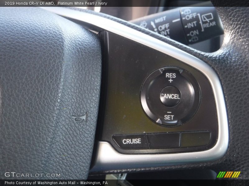 Platinum White Pearl / Ivory 2019 Honda CR-V LX AWD