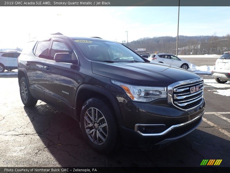 Smokey Quartz Metallic / Jet Black 2019 GMC Acadia SLE AWD