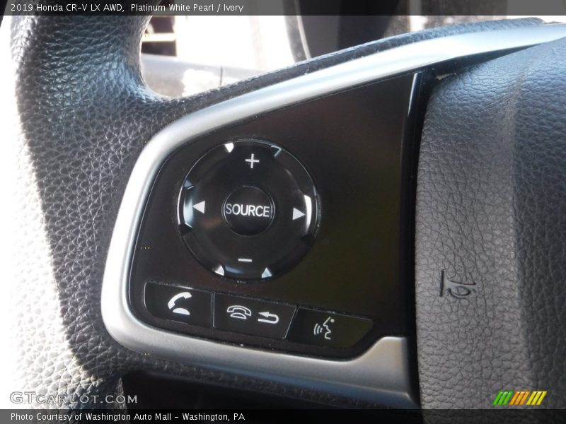 Platinum White Pearl / Ivory 2019 Honda CR-V LX AWD