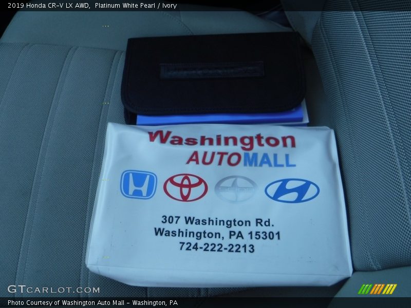 Platinum White Pearl / Ivory 2019 Honda CR-V LX AWD