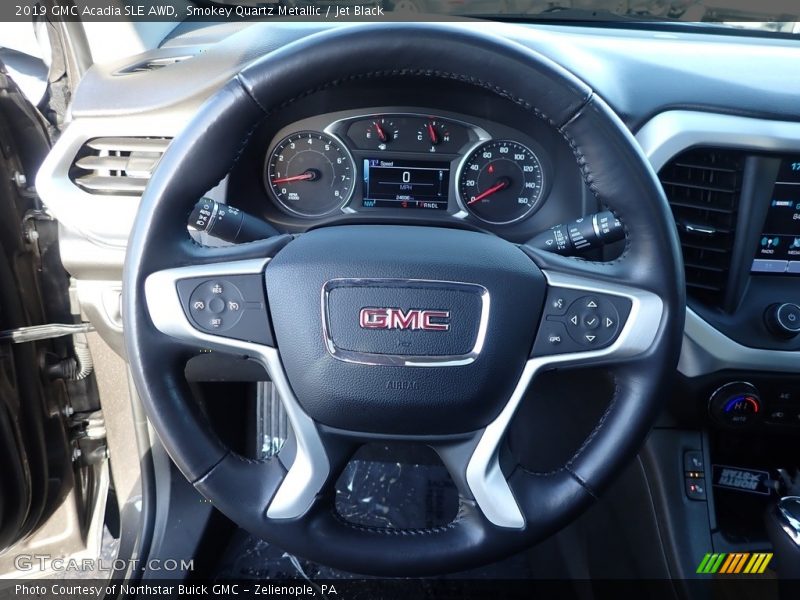 Smokey Quartz Metallic / Jet Black 2019 GMC Acadia SLE AWD