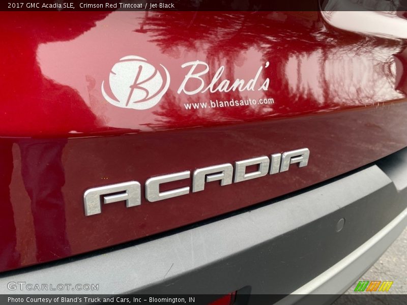 Crimson Red Tintcoat / Jet Black 2017 GMC Acadia SLE