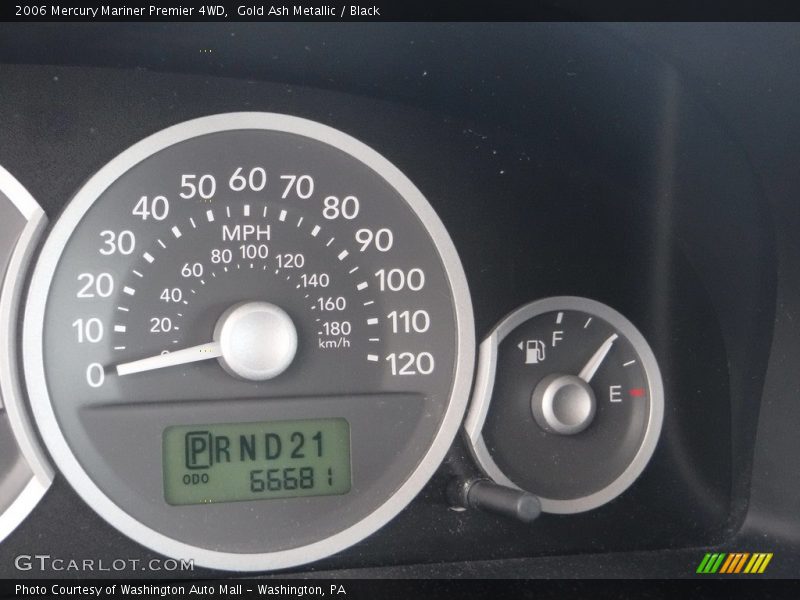 Gold Ash Metallic / Black 2006 Mercury Mariner Premier 4WD