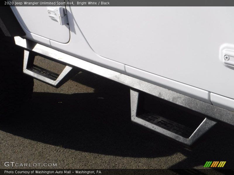 Bright White / Black 2020 Jeep Wrangler Unlimited Sport 4x4