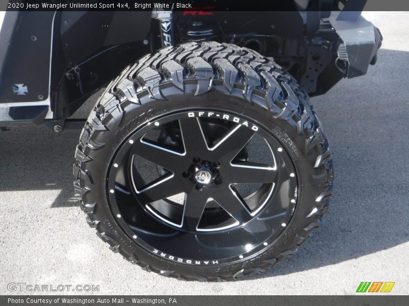 Bright White / Black 2020 Jeep Wrangler Unlimited Sport 4x4