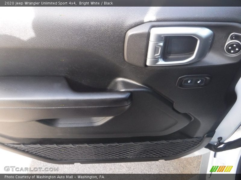 Bright White / Black 2020 Jeep Wrangler Unlimited Sport 4x4