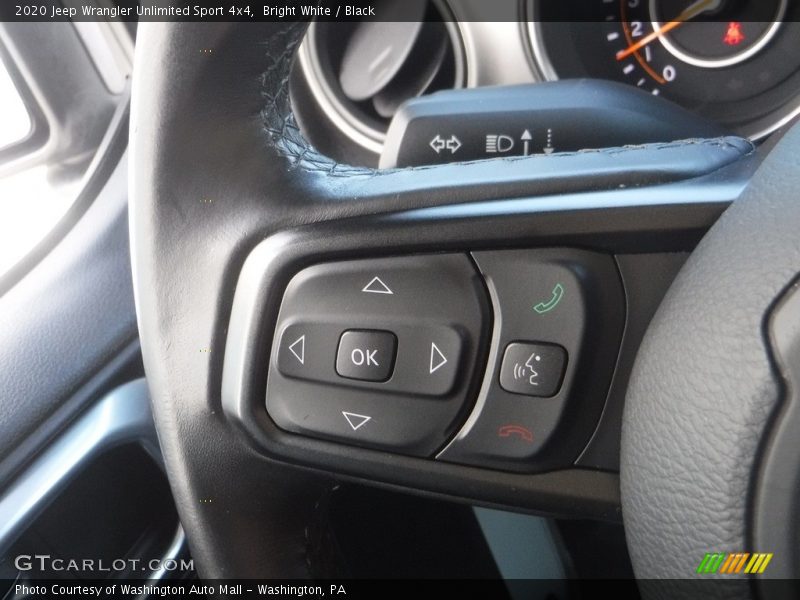 Bright White / Black 2020 Jeep Wrangler Unlimited Sport 4x4