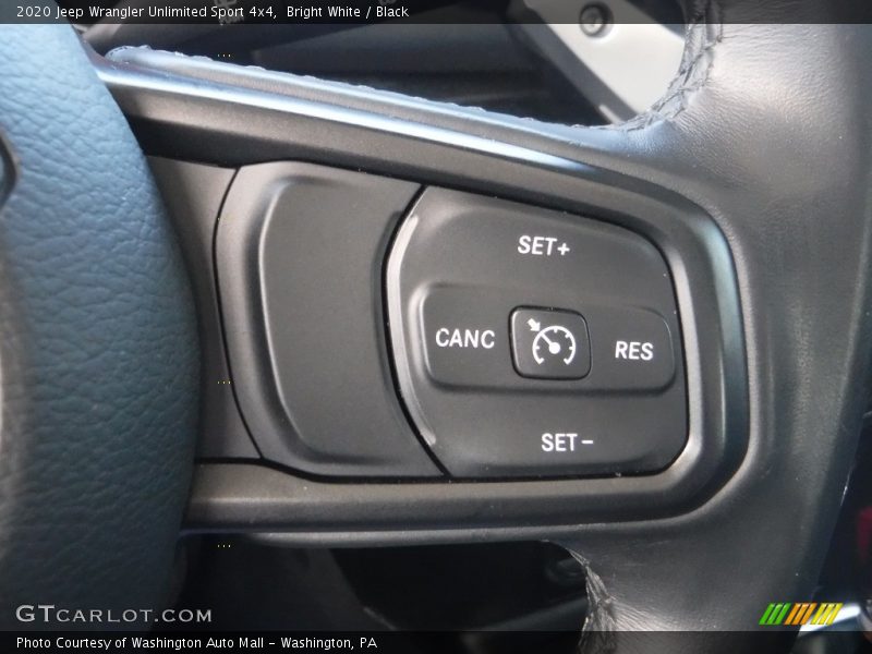 Bright White / Black 2020 Jeep Wrangler Unlimited Sport 4x4