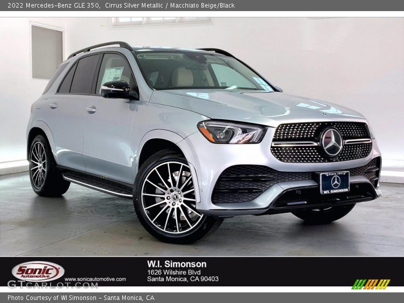 Cirrus Silver Metallic / Macchiato Beige/Black 2022 Mercedes-Benz GLE 350