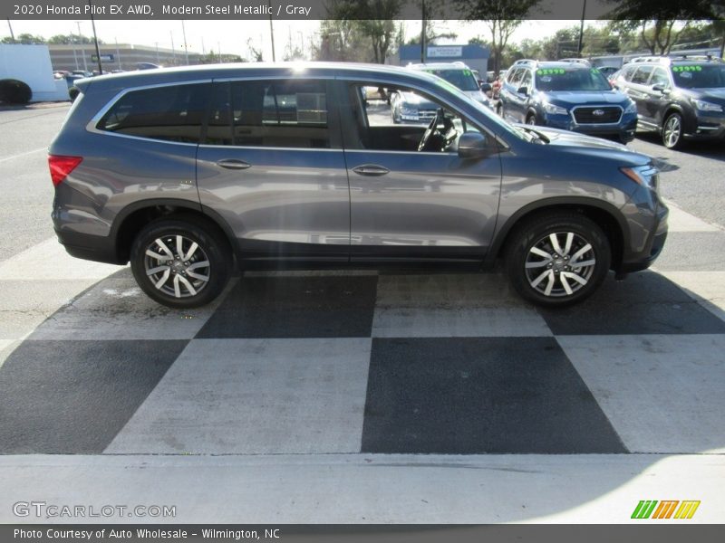 Modern Steel Metallic / Gray 2020 Honda Pilot EX AWD