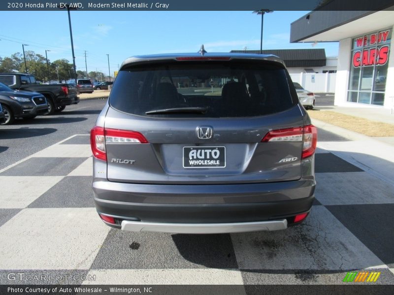 Modern Steel Metallic / Gray 2020 Honda Pilot EX AWD