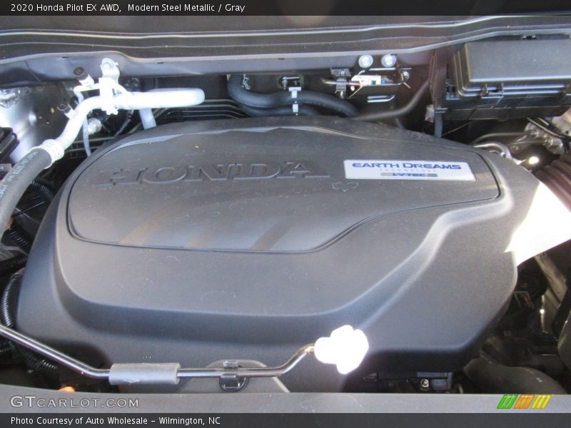 Modern Steel Metallic / Gray 2020 Honda Pilot EX AWD