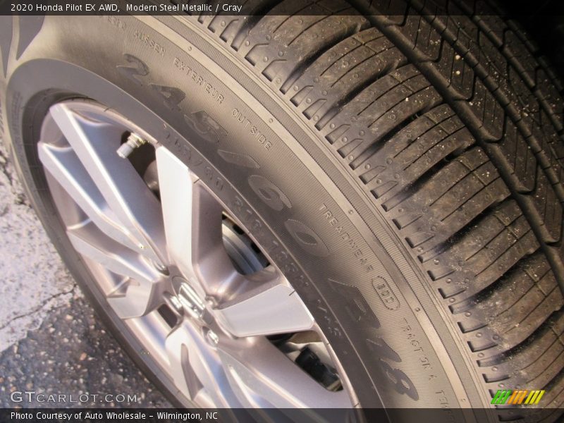 Modern Steel Metallic / Gray 2020 Honda Pilot EX AWD