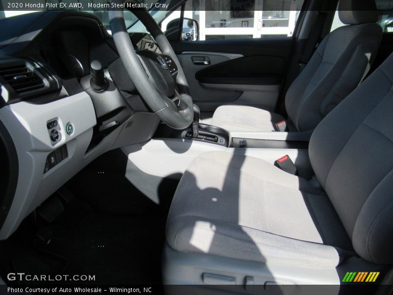 Modern Steel Metallic / Gray 2020 Honda Pilot EX AWD