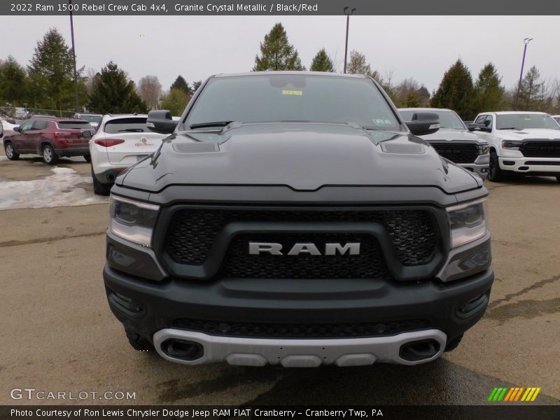 Granite Crystal Metallic / Black/Red 2022 Ram 1500 Rebel Crew Cab 4x4