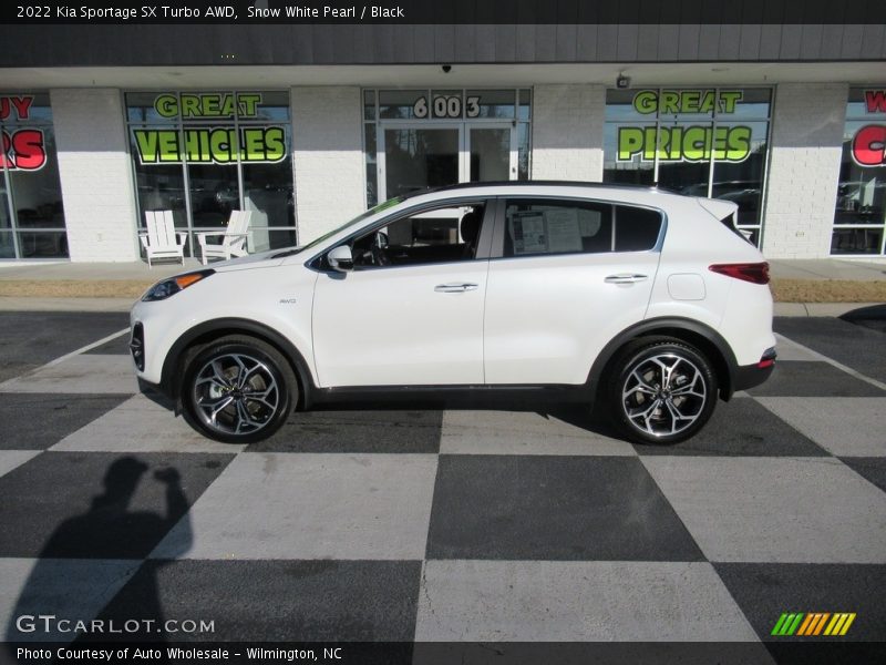 Snow White Pearl / Black 2022 Kia Sportage SX Turbo AWD