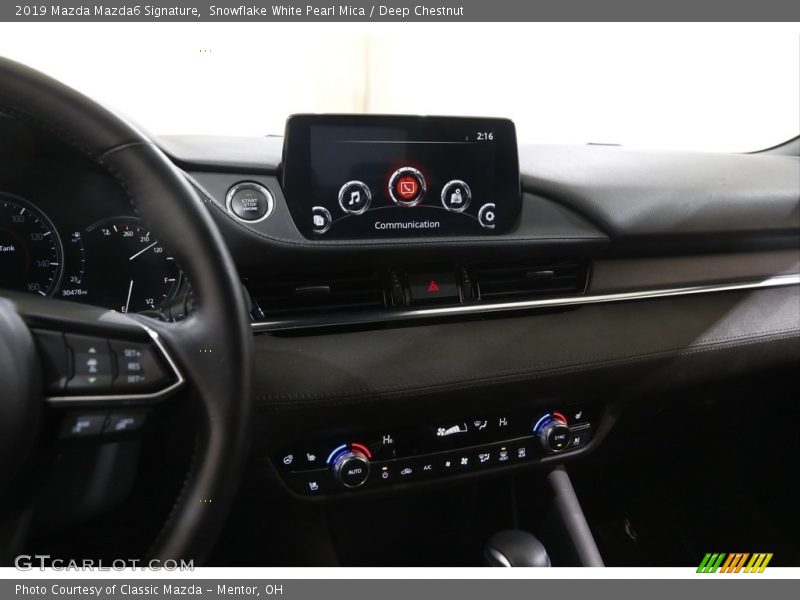 Snowflake White Pearl Mica / Deep Chestnut 2019 Mazda Mazda6 Signature