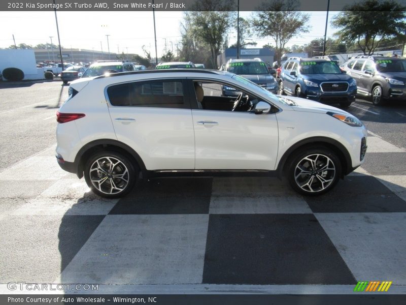 Snow White Pearl / Black 2022 Kia Sportage SX Turbo AWD