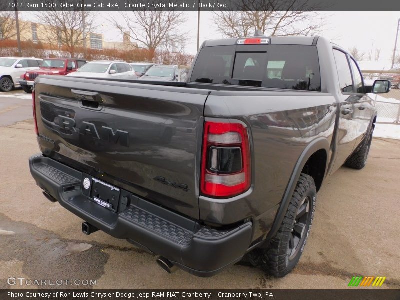 Granite Crystal Metallic / Black/Red 2022 Ram 1500 Rebel Crew Cab 4x4