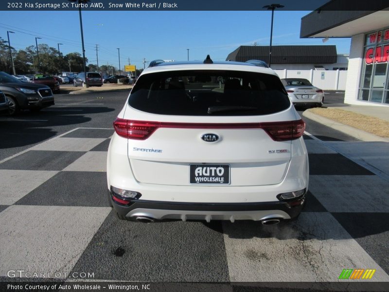 Snow White Pearl / Black 2022 Kia Sportage SX Turbo AWD
