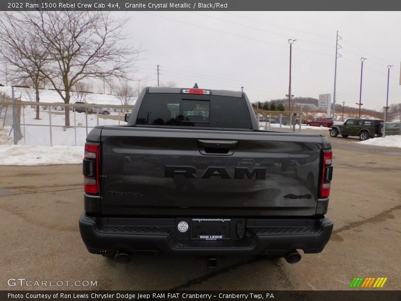 Granite Crystal Metallic / Black/Red 2022 Ram 1500 Rebel Crew Cab 4x4