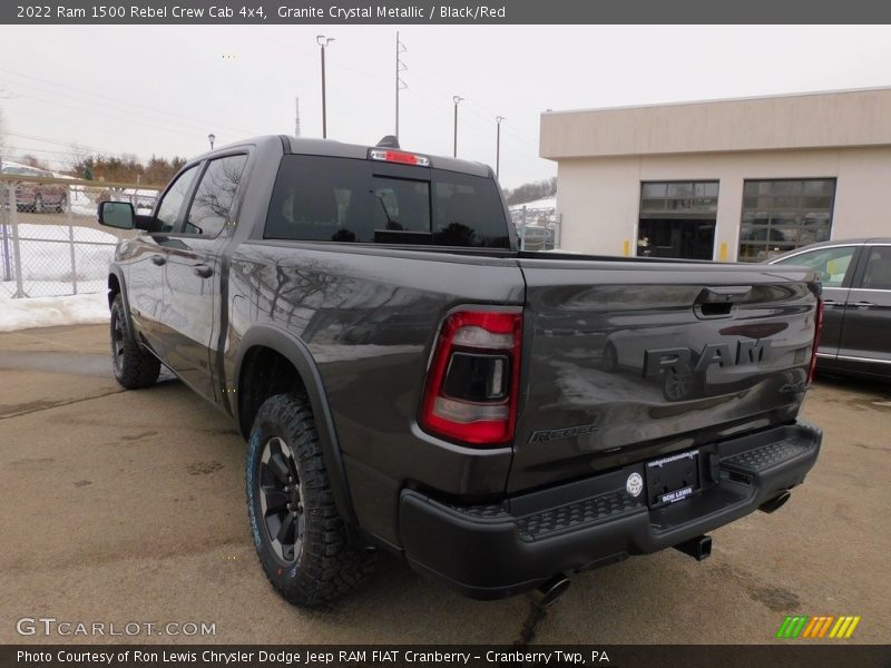 Granite Crystal Metallic / Black/Red 2022 Ram 1500 Rebel Crew Cab 4x4
