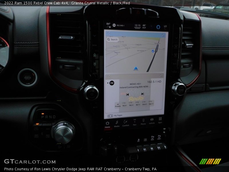 Navigation of 2022 1500 Rebel Crew Cab 4x4