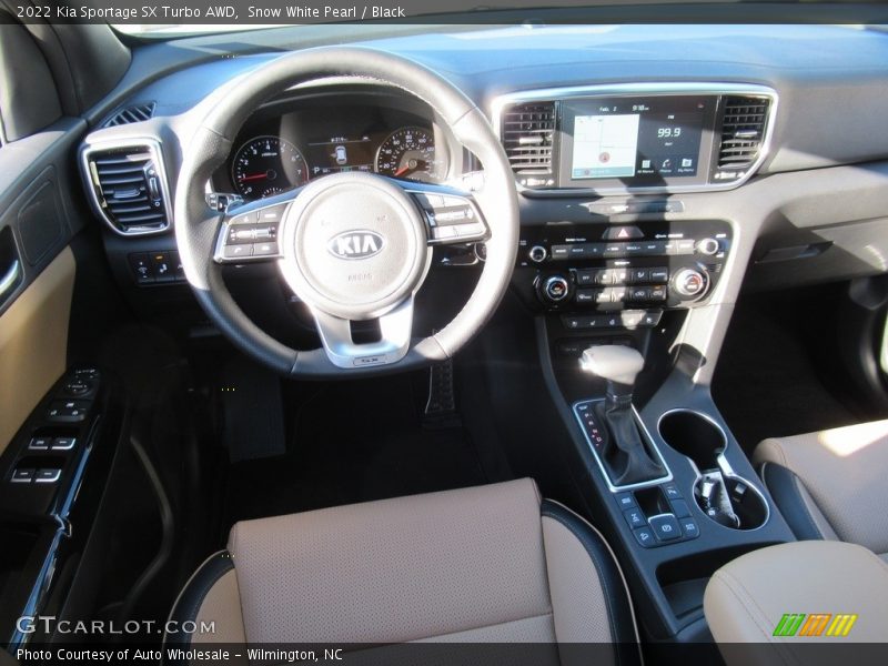 Snow White Pearl / Black 2022 Kia Sportage SX Turbo AWD