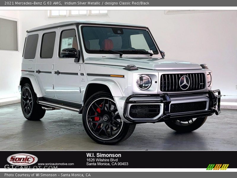 Iridium Silver Metallic / designo Classic Red/Black 2021 Mercedes-Benz G 63 AMG