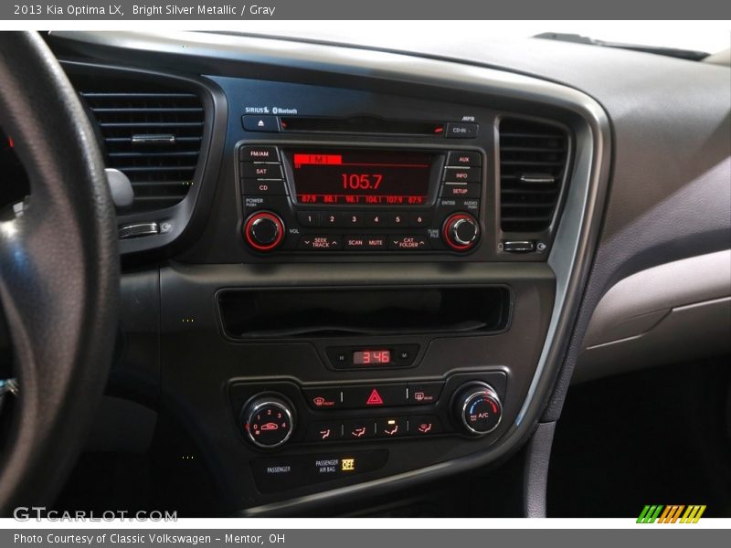 Bright Silver Metallic / Gray 2013 Kia Optima LX