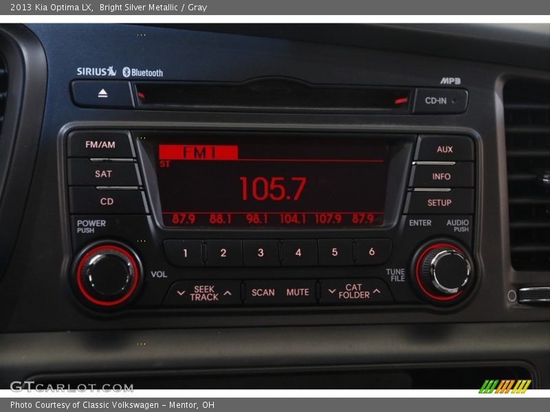 Bright Silver Metallic / Gray 2013 Kia Optima LX