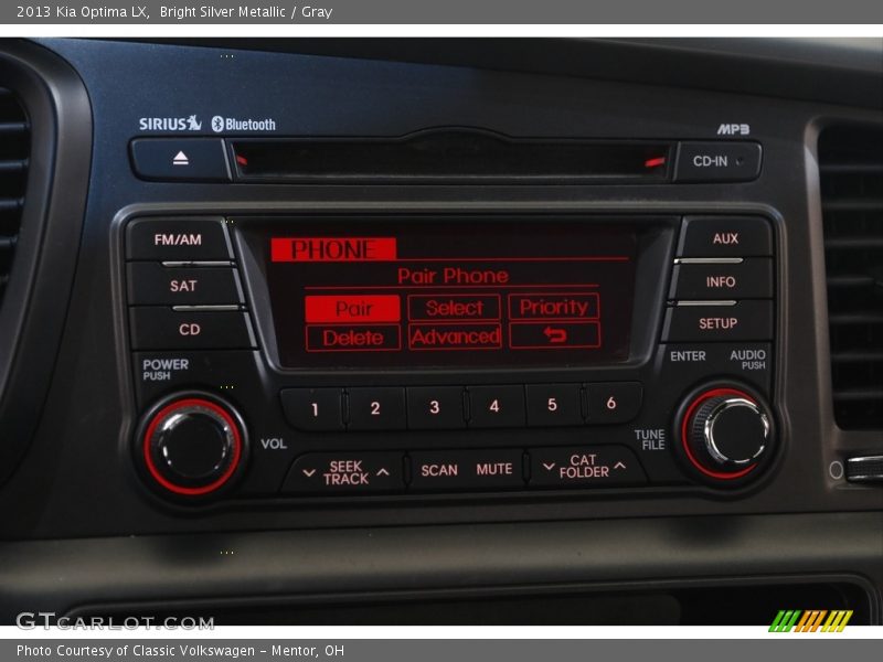 Bright Silver Metallic / Gray 2013 Kia Optima LX