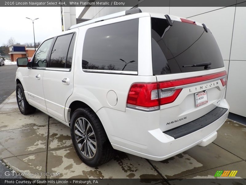White Platinum Metallic / Ebony 2016 Lincoln Navigator Select 4x4