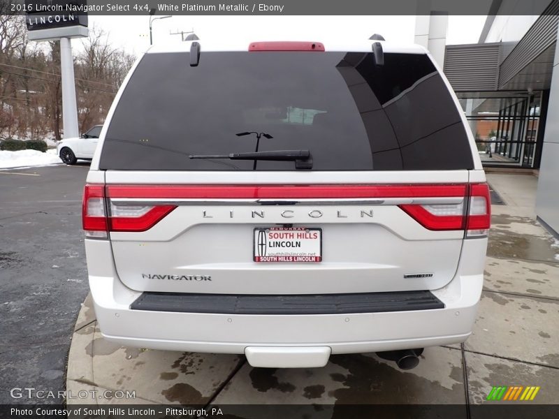 White Platinum Metallic / Ebony 2016 Lincoln Navigator Select 4x4