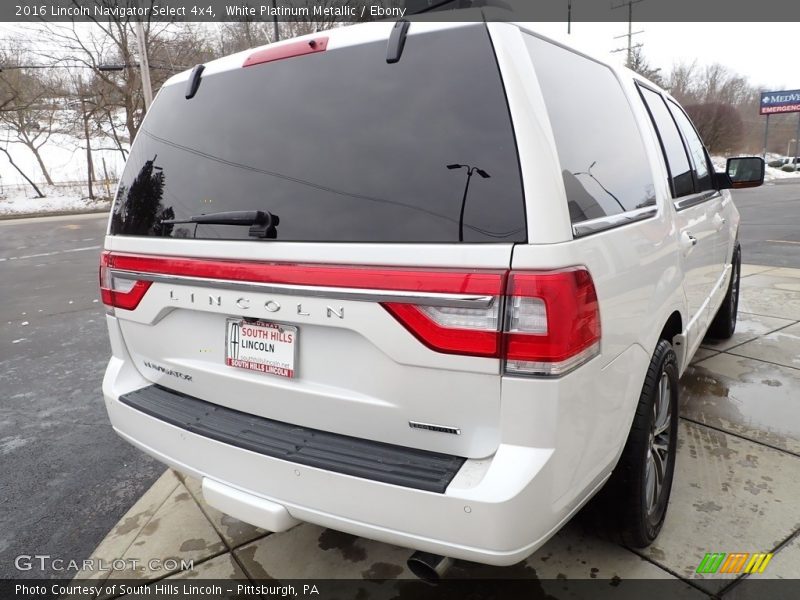 White Platinum Metallic / Ebony 2016 Lincoln Navigator Select 4x4