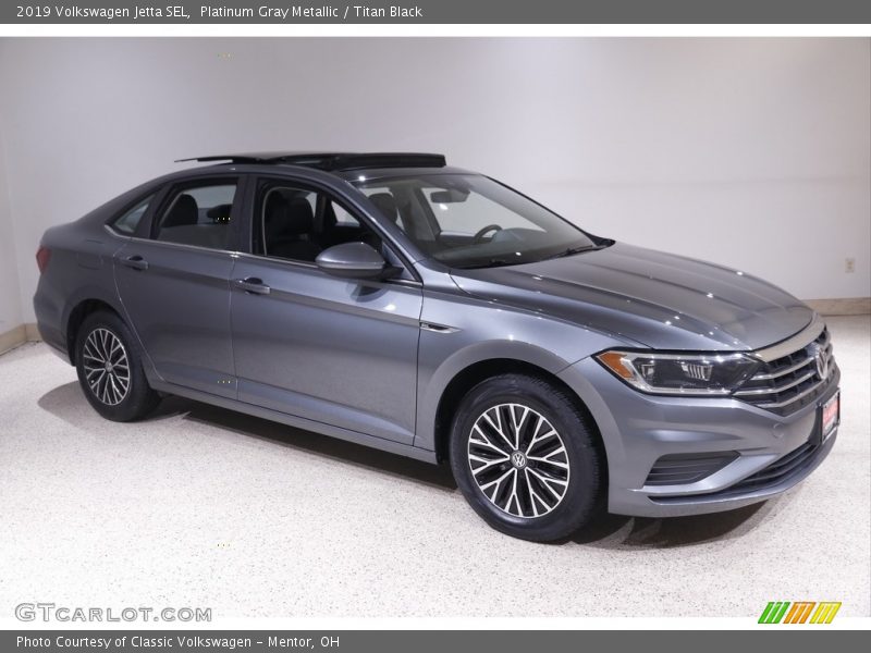 Platinum Gray Metallic / Titan Black 2019 Volkswagen Jetta SEL