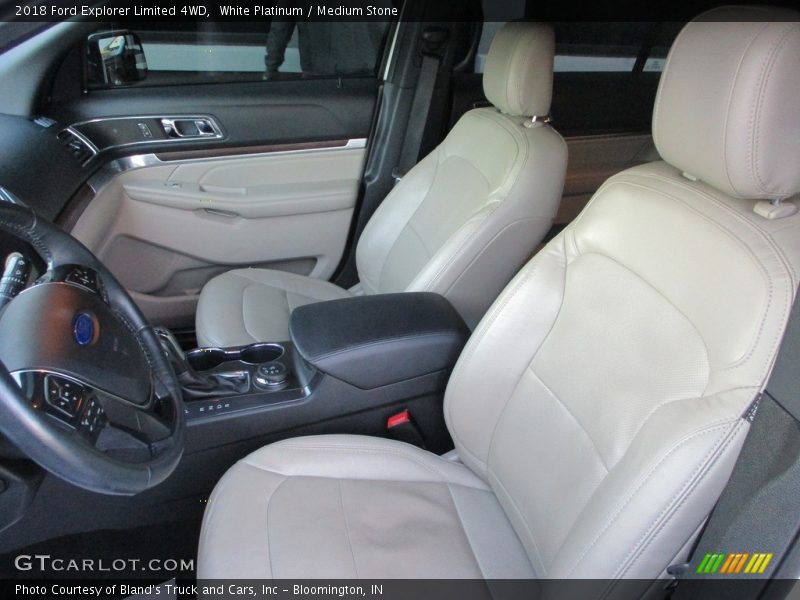 White Platinum / Medium Stone 2018 Ford Explorer Limited 4WD
