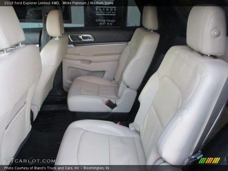 White Platinum / Medium Stone 2018 Ford Explorer Limited 4WD