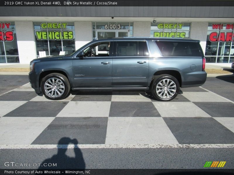 Dark Sky Metallic / Cocoa/Shale 2019 GMC Yukon XL Denali 4WD