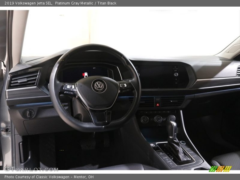 Platinum Gray Metallic / Titan Black 2019 Volkswagen Jetta SEL