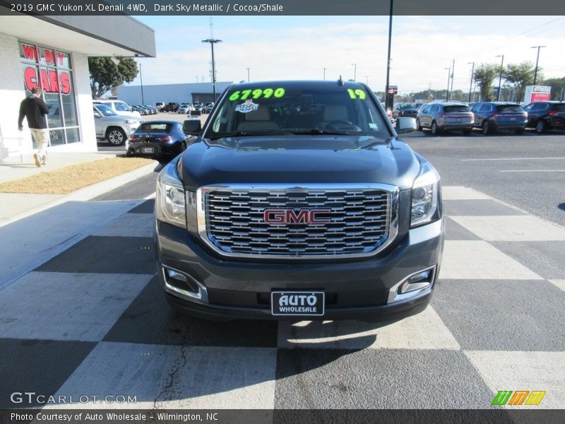 Dark Sky Metallic / Cocoa/Shale 2019 GMC Yukon XL Denali 4WD