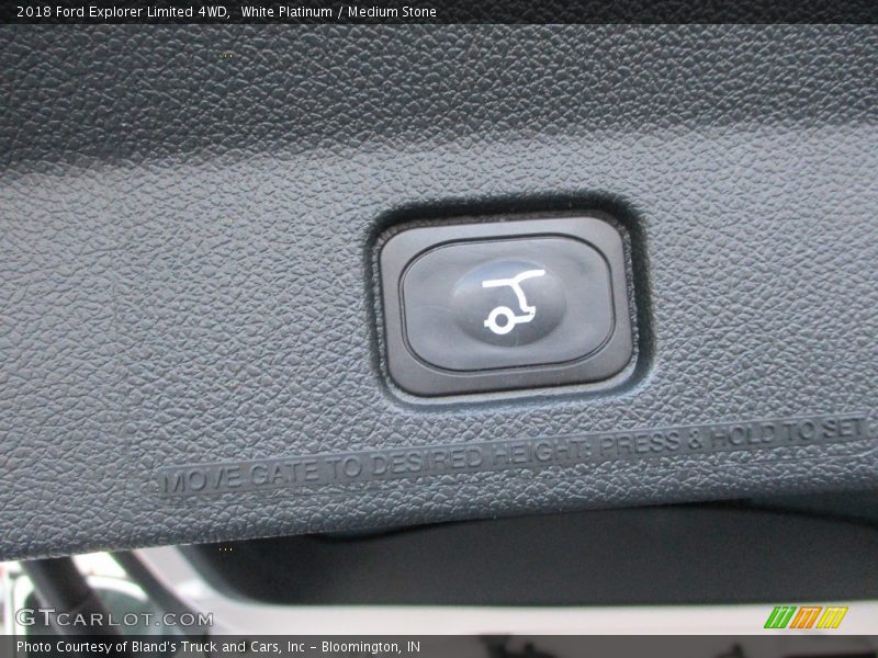 White Platinum / Medium Stone 2018 Ford Explorer Limited 4WD