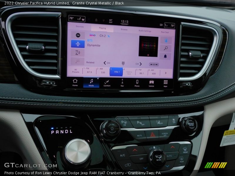 Controls of 2022 Pacifica Hybrid Limited